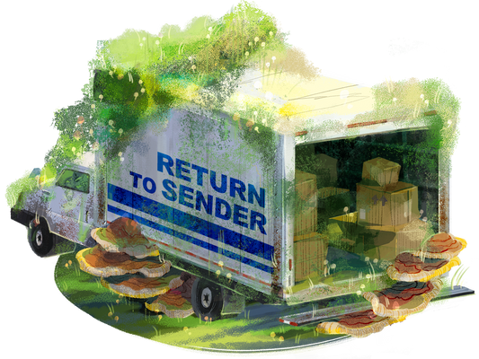 Return to Sender Clear Sticker